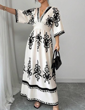 Rochie maxi Shein, mix culori