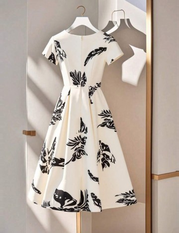 Rochie midi Shein, mix culori