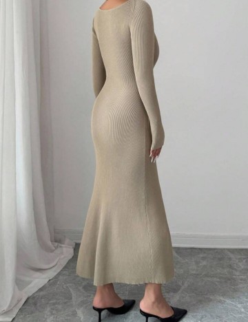 Rochie midi Shein, kaki