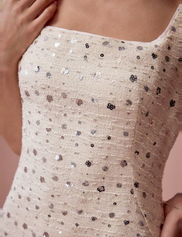 Rochie mini Shein, crem