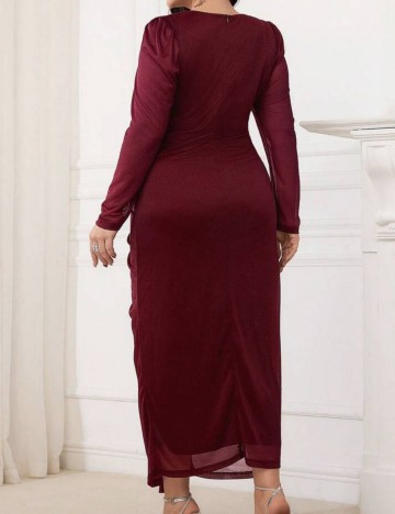 Rochie midi Shein, vișiniu