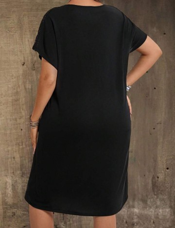 Rochie midi Shein Curve+, negru