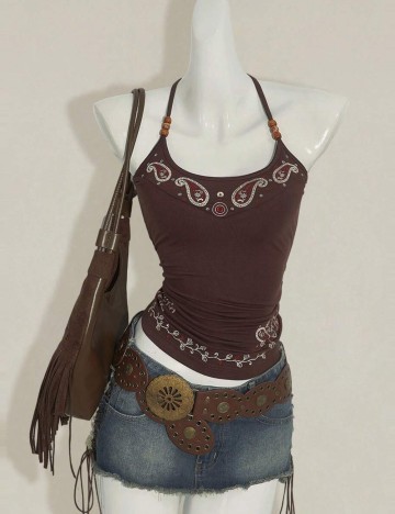 Top Shein, mix culori