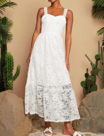 Rochie midi Shein, alb