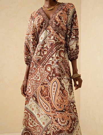 Rochie maxi Shein, mix culori