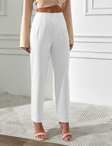 Pantaloni Shein, alb