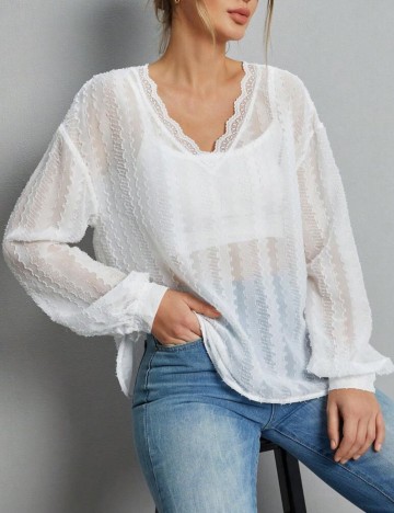 Cămașă Shein, alb