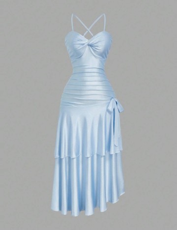 Rochie maxi Shein Curve+, albastru