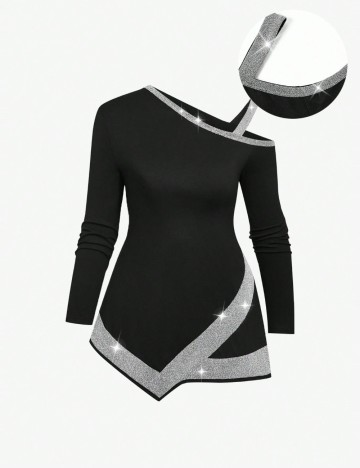 Bluză Shein Curve+, negru