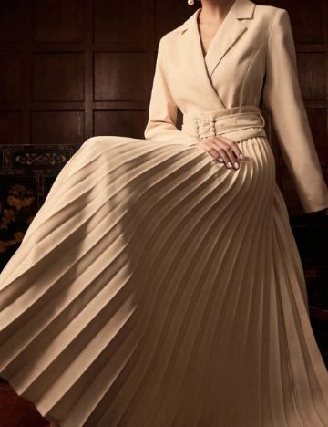 Rochie midi Shein, crem