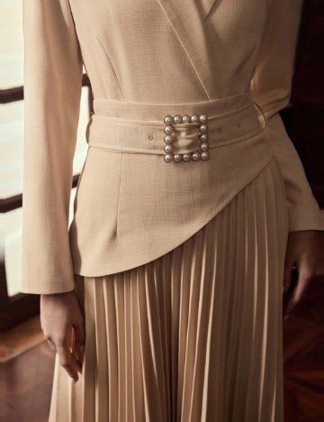 Rochie midi Shein, crem