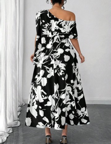 Rochie maxi Shein Curve+, mix culori