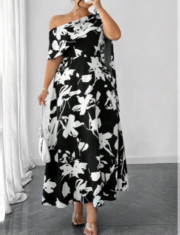 Rochie maxi Shein Curve+, mix culori