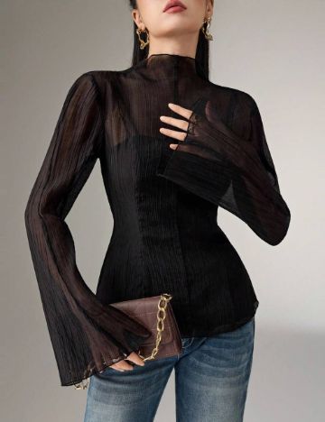 Cămașă Shein, negru