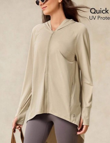 Hanorac Cu Fermoar Shein, bej