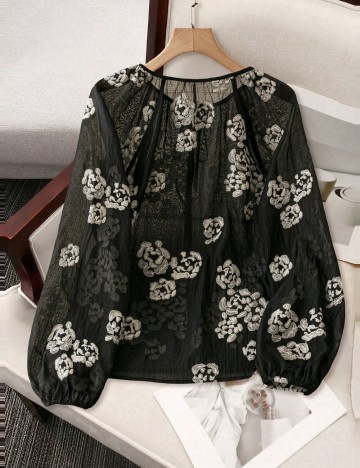 Cămașă Shein Curve+, negru