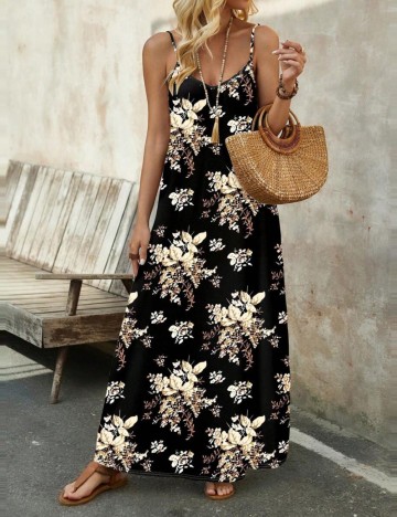 Rochie midi Shein, mix culori