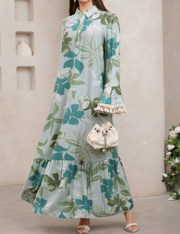 Rochie maxi Shein, mix culori