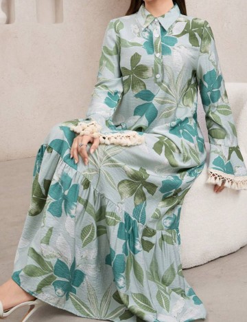 Rochie maxi Shein, mix culori