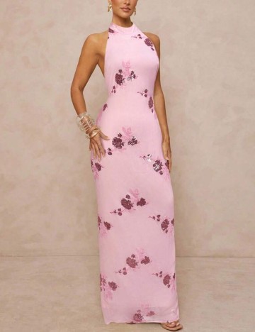 Rochie maxi Shein, roz