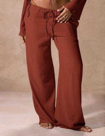 Pantaloni Shein, cărămiziu