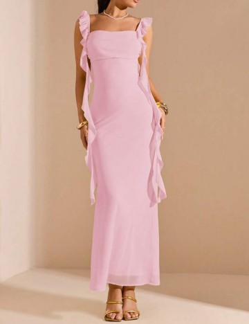 Rochie maxi Shein, roz