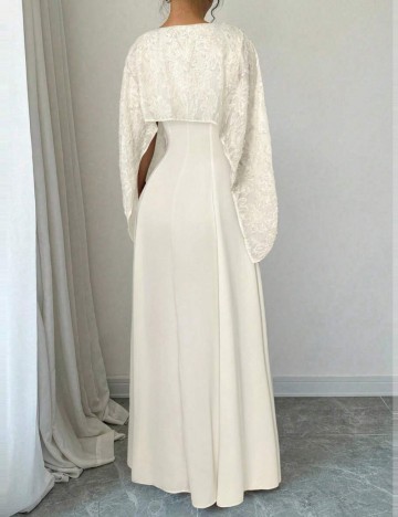 Rochie maxi Shein, crem