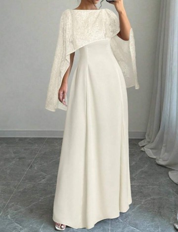 Rochie maxi Shein, crem