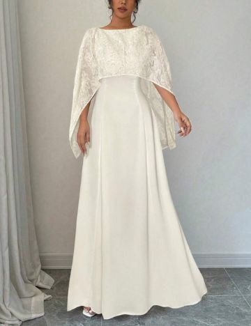 Rochie maxi Shein, crem