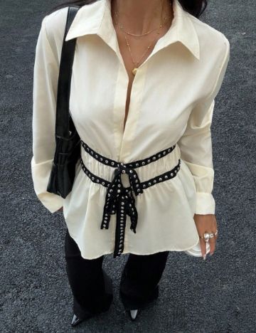 Cămașă Shein, bej