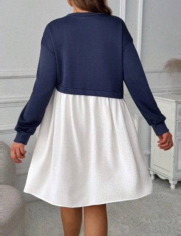 Rochie mini Shein Curve+, mix culori