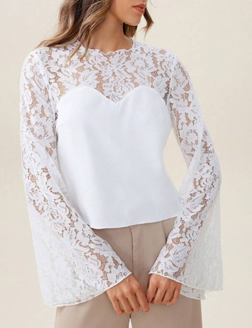 Bluză Shein, alb