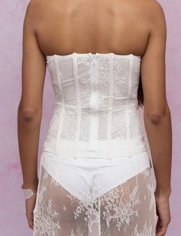 Top Shein Missguided, alb