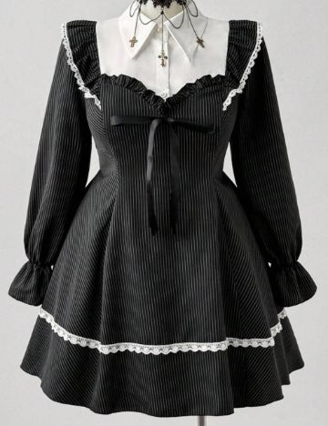 Rochie mini Shein Curve+, negru