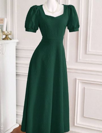 Rochie midi Shein, verde