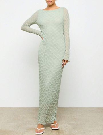 Rochie maxi Shein AIIRZ, verde