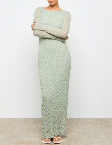 Rochie maxi Shein AIIRZ, verde