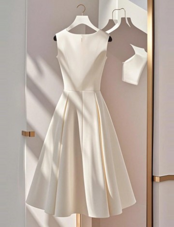 Rochie midi Shein, roz pudra