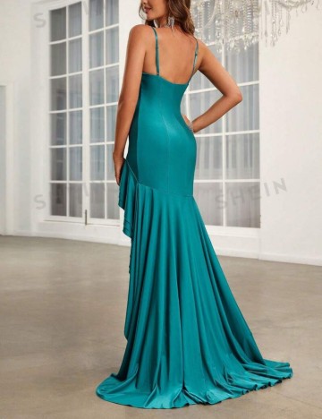 Rochie midi Shein, turcoaz