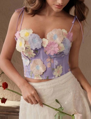 Top Shein, mix culori