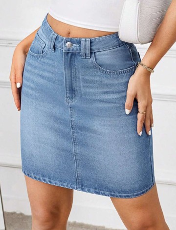 Fustă mini Shein, albastru