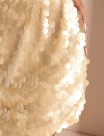 Rochie mini Shein Curve+, crem