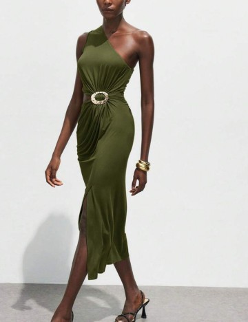 Rochie midi Shein, kaki