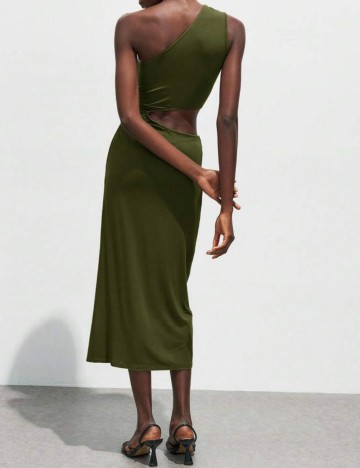 Rochie midi Shein, kaki