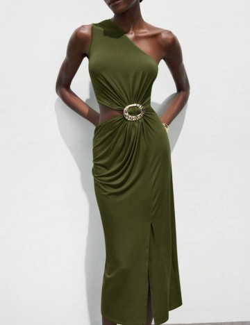 Rochie midi Shein, kaki