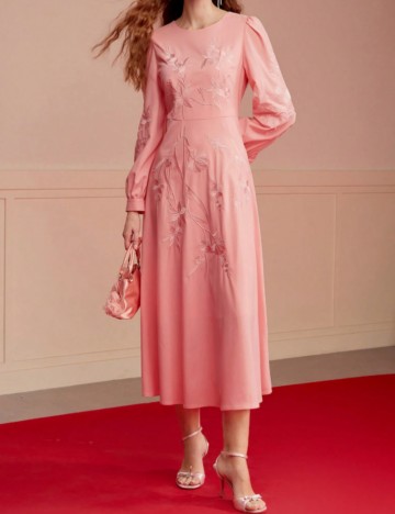 Rochie midi Shein, roz