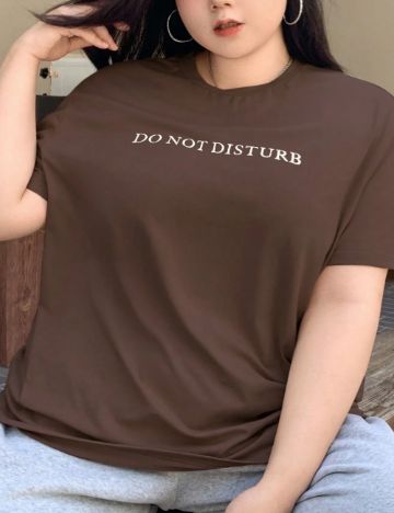 Tricou Shein Curve+, maro