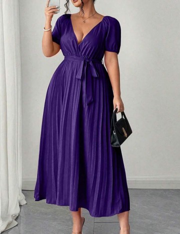 Rochie midi Shein Curve+, mov