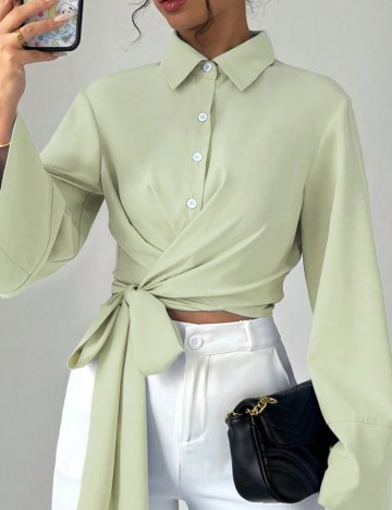 Cămașă Shein, verde