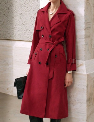 Trench Shein, vișiniu